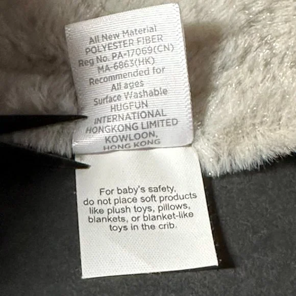 Okie Dokie Beige Taupe Teddy Bear Lovey Security Blanket Baby Plush Soft Toy - Picture 10 of 10